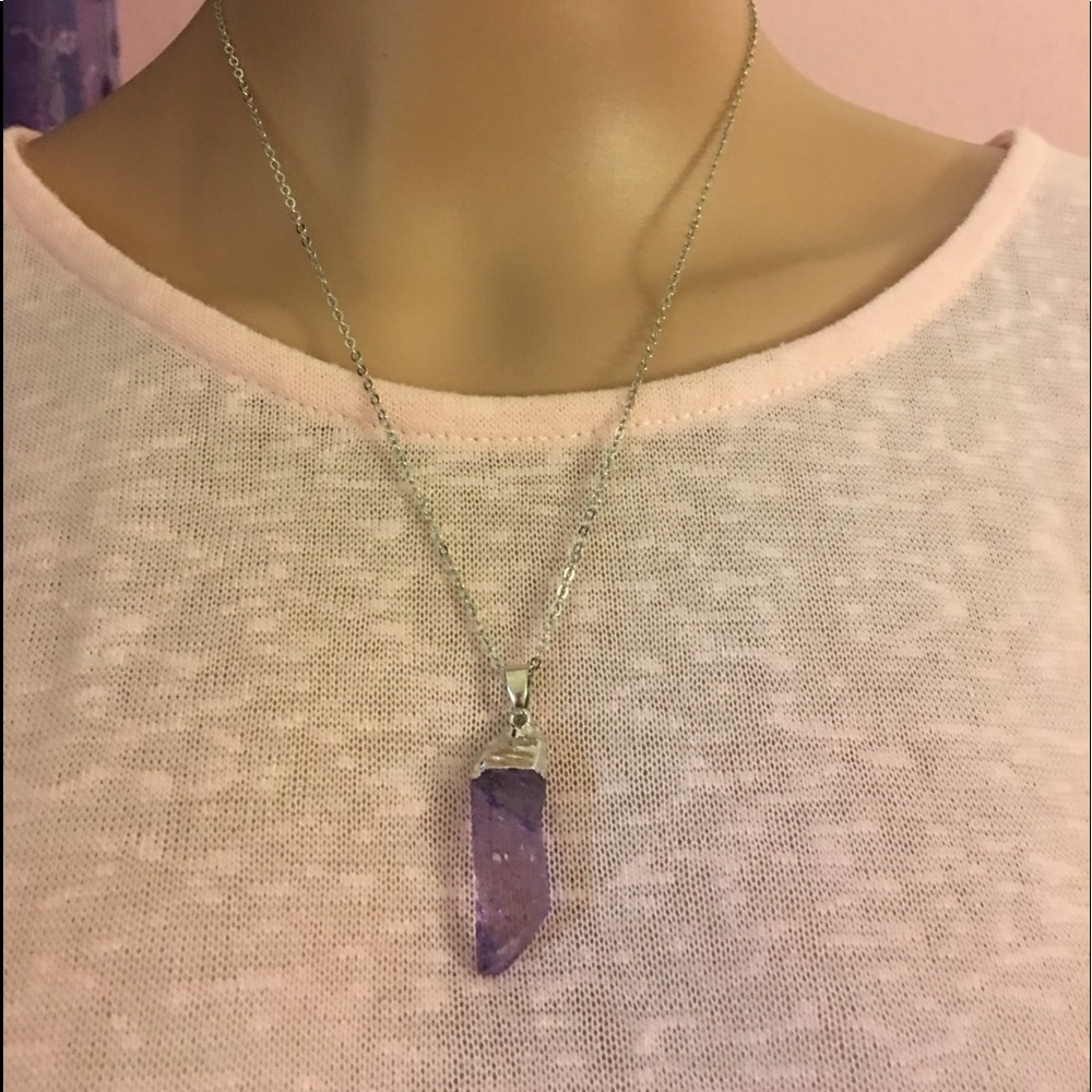 ‼️SALE‼️Purple Quartz Shard Silver